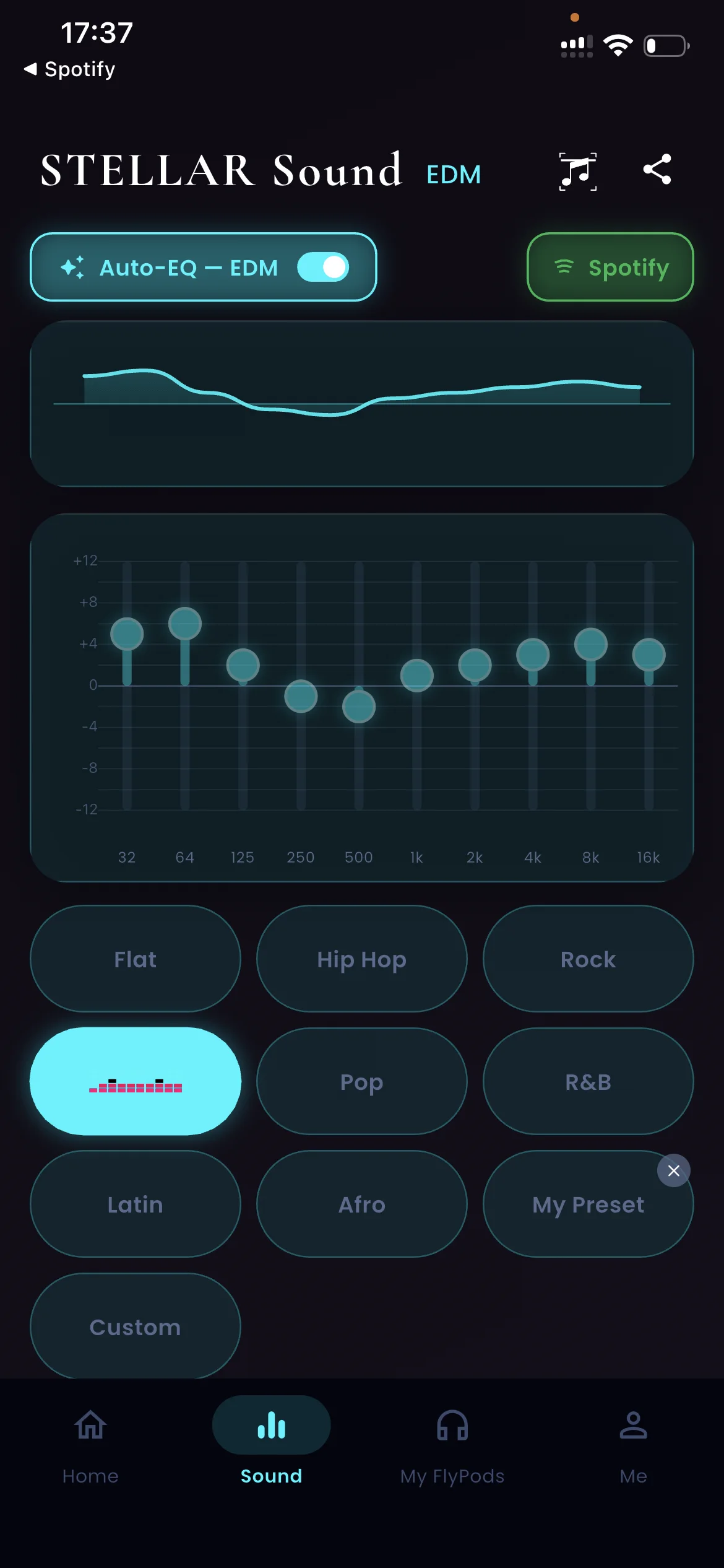 STELLARvibe Sound page — Pulsar theme